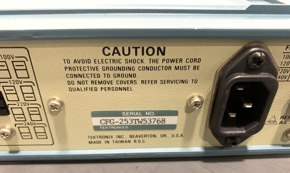 Tektronix CFG253 3MHZ Function Generator Tested