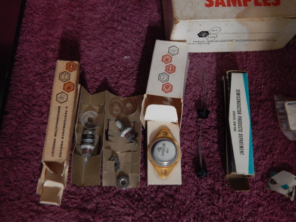 Vintage Electrical Engineering Samples Diodes Rectifiers Transistors & More