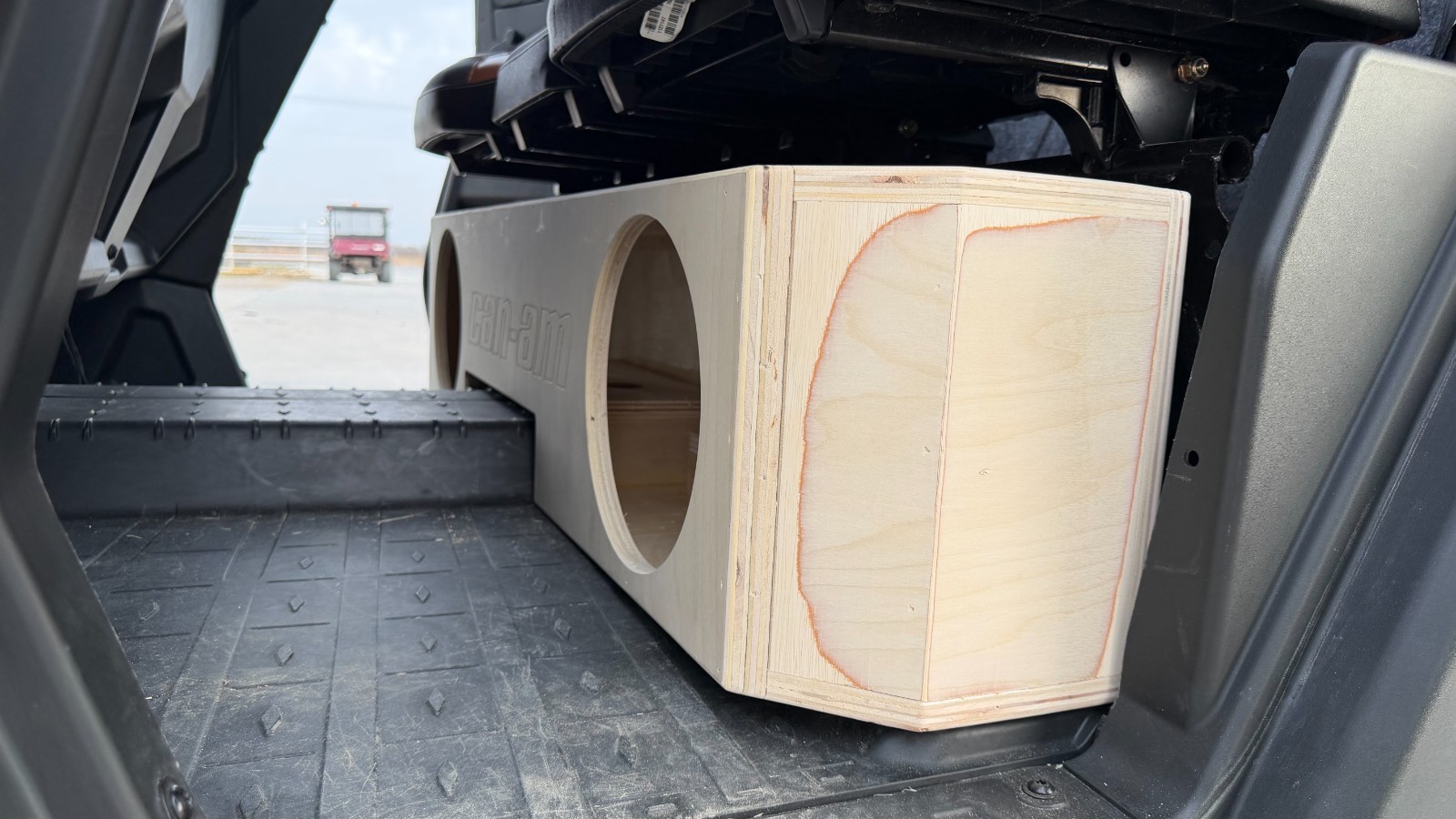 Can Am Defender 16-25 Under Seats Subwoofer Box 2X10" Sealed Birch 3/4