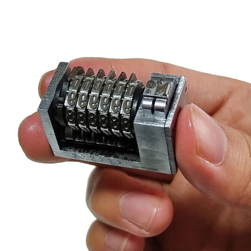 Mini Small 4X8 6 Digit Roman Backward Printing Machine Printer Numbering Machine