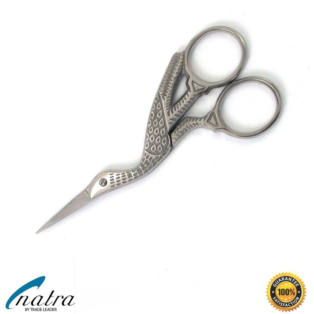 Storchschere Stickschere Thread Scissors Nähenschere Handarbeitschere 3 1/2in