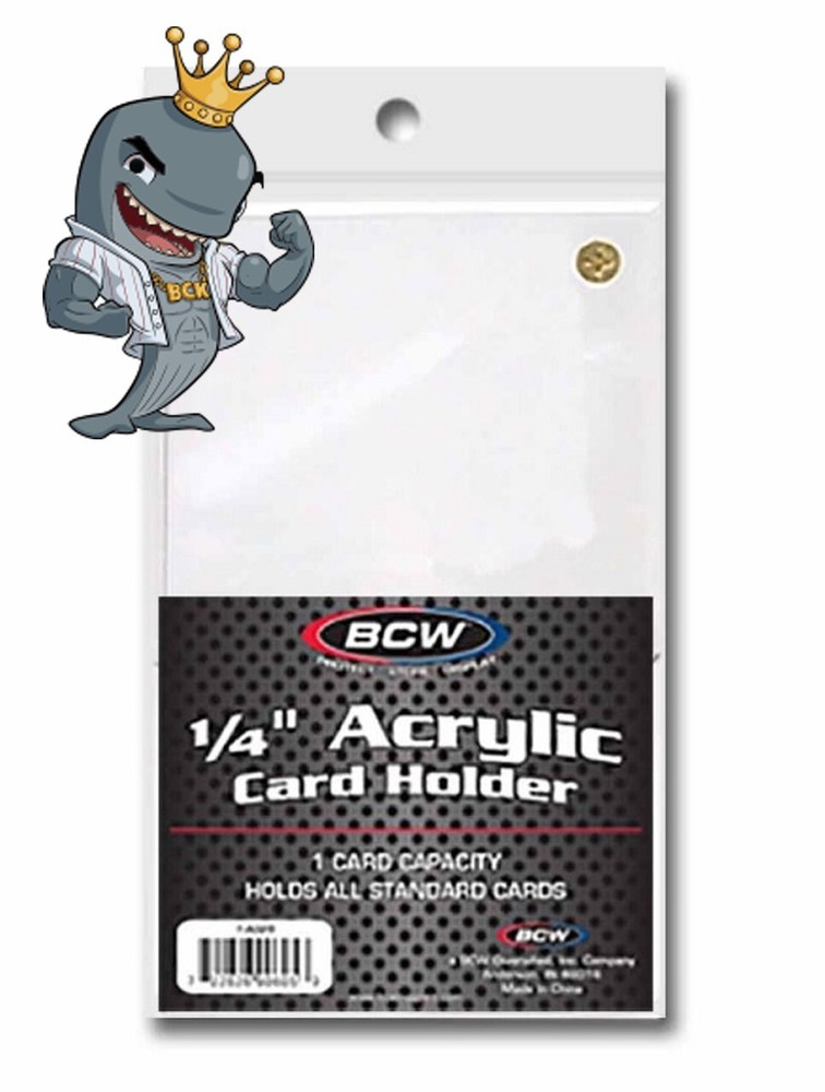 BCW Acrylic 1/4-Inch Card Holder FREE SHIP