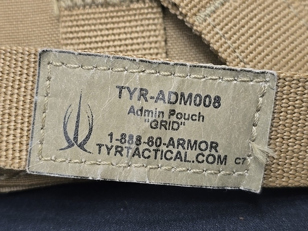 TYR Tactical Admin Pouch "GRID" ADM008 Coyote
