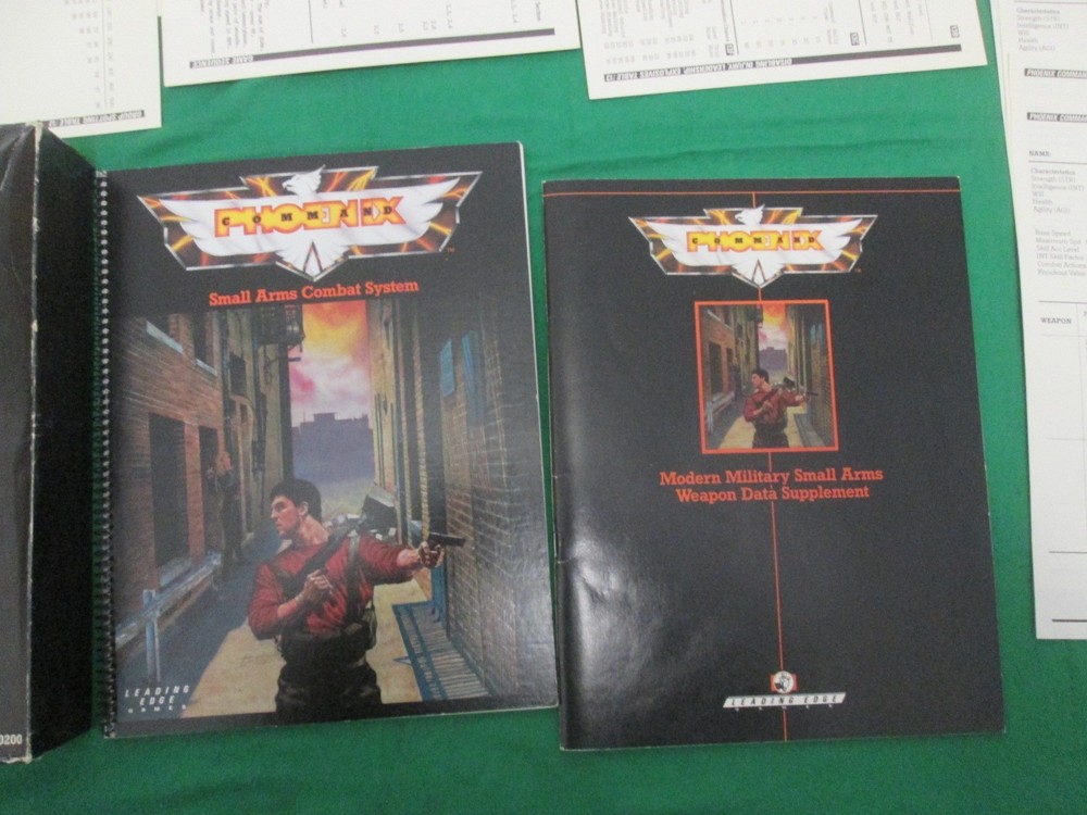 PHOENIX COMMAND - SMALL ARMS COMBAT SYSTEM - 1987 LEADING EDGE - BOX SET