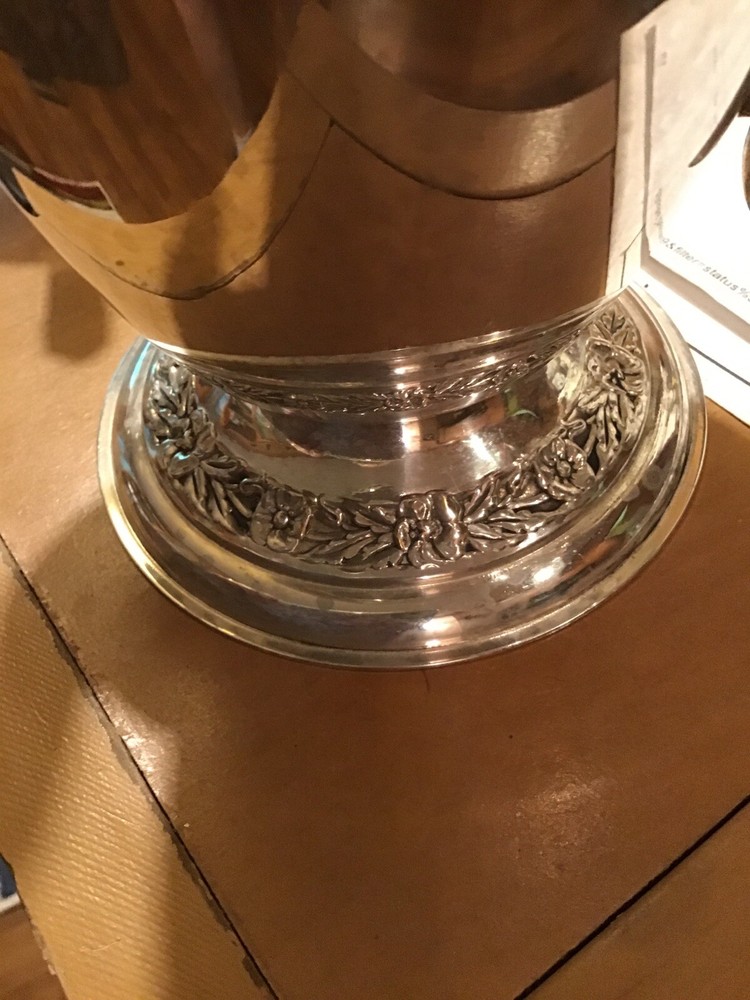 Antique Wm Rogers Primrose Silverplate Teaset With Large Handled Tray