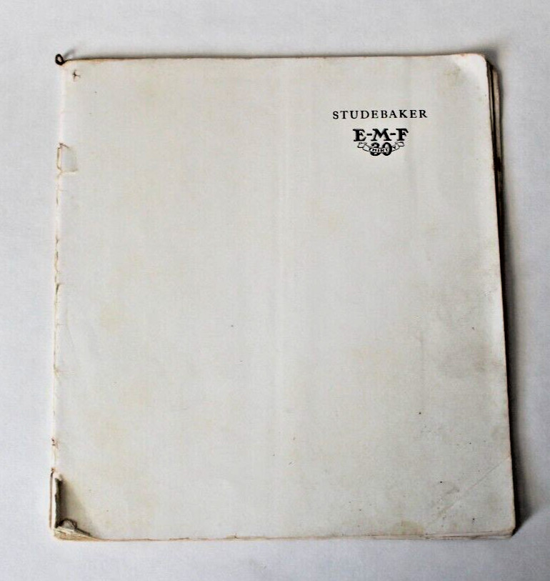 Vintage Studebaker E-M-F 30 booklet