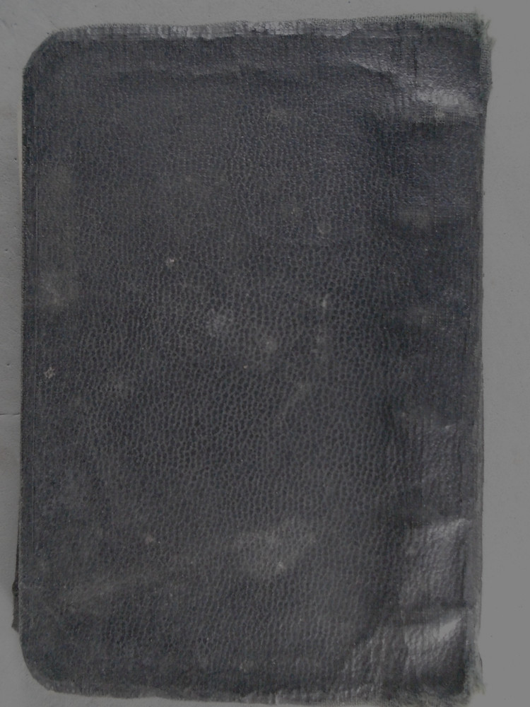 Soldier's personal notebook with some entries