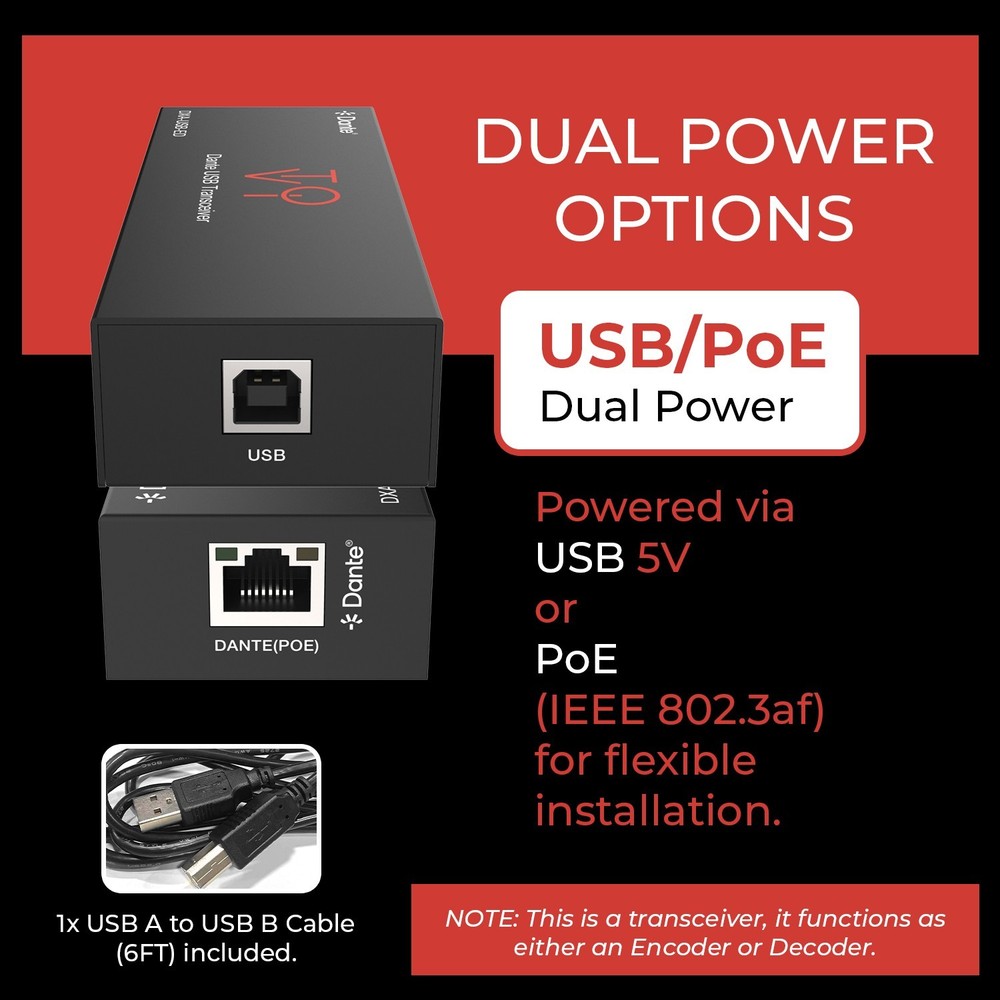 Dante® USB Transceiver - DXA-USB-ED