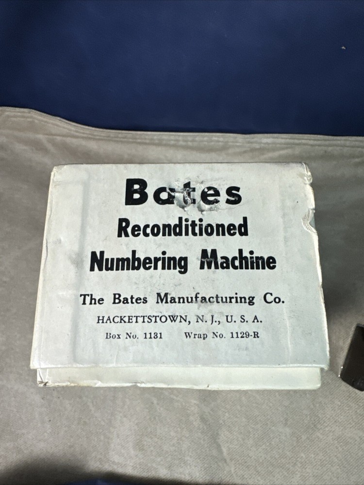 Bates Automatic Numbering Machine Wheels 6 Style E