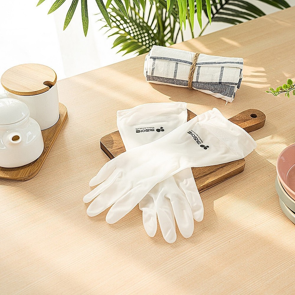 Versatile Thin & Convenient Gloves Multi-Purpose Nitrile Blend Rubber Gloves 5ea