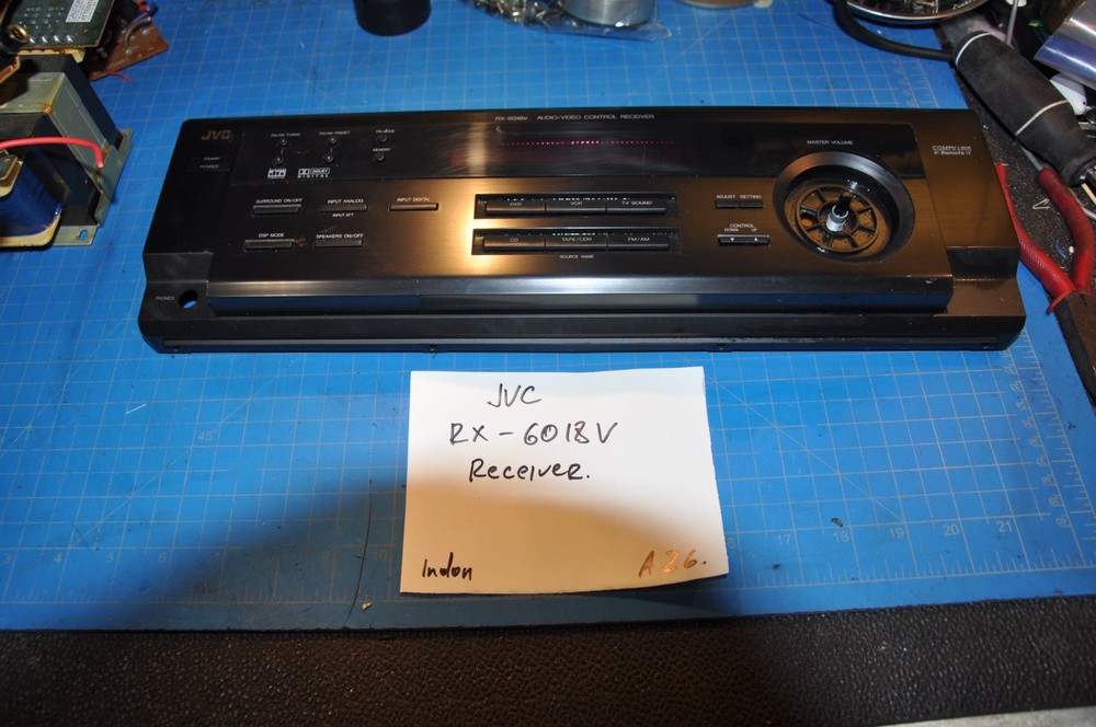 JVC Model RX-6018V Receiver Replacement Parts Front Face Panel Plate