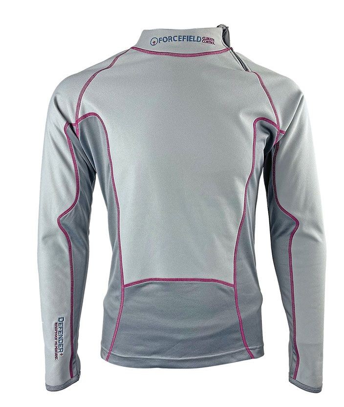 FF5031 Windproof Shirt Forcefield Tornado 2 Soft Grey/Burgundy
