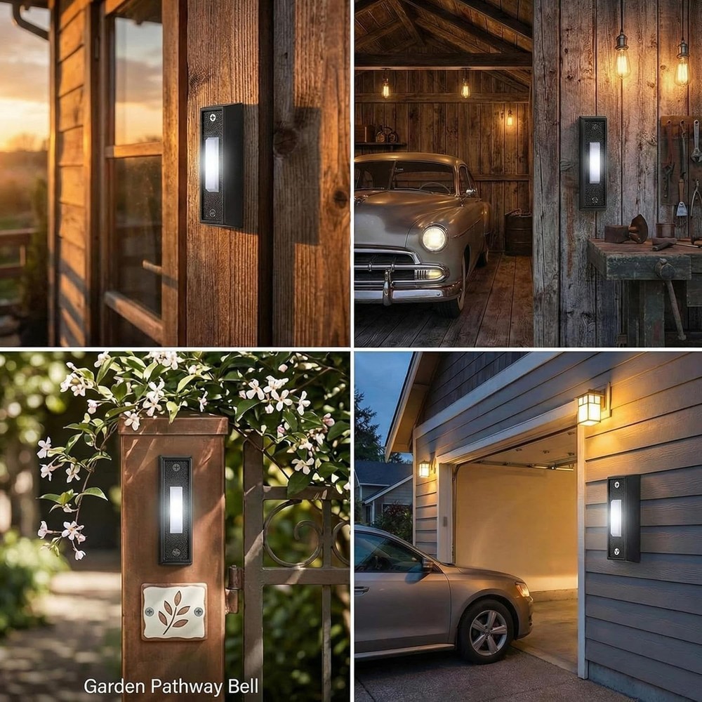 1 Piece Lighted Doorbell Button, Wired Doorbell Push Button, Replacement Wall...