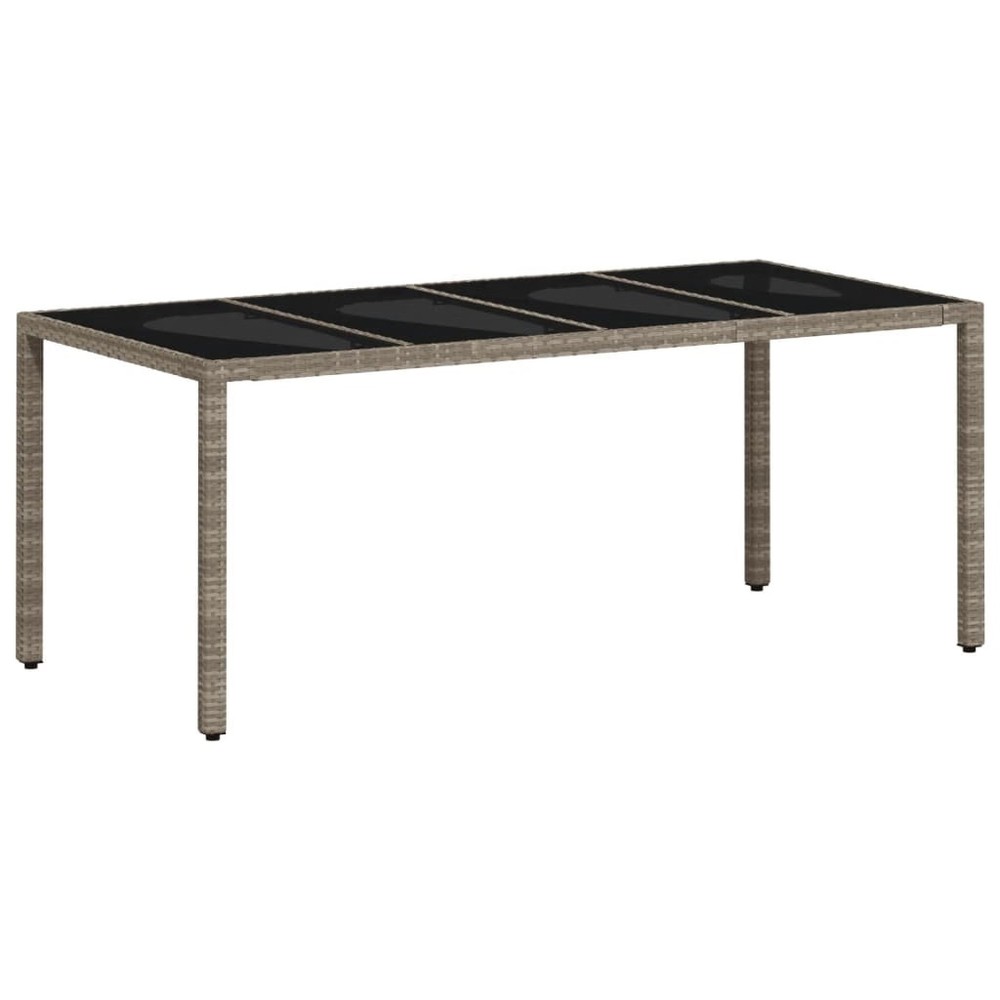 Garden Table Set of 4 Light Grey