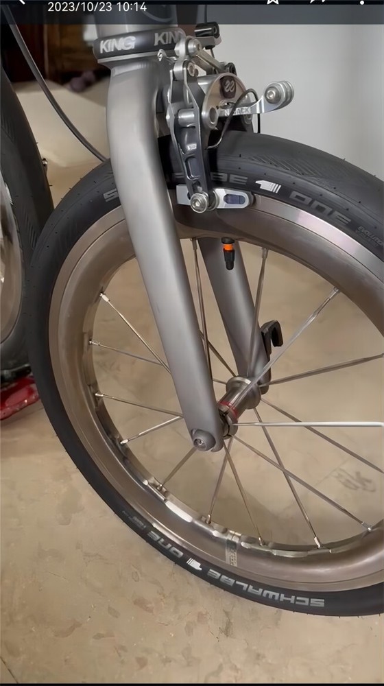 Titanium-DX Fork for Brompton T line