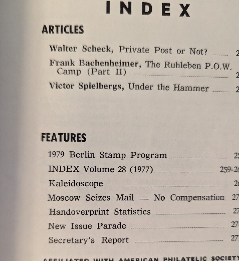 German Postal Specialist Ju1 1978 Private Post? Ruhleben POW Camp, Part II