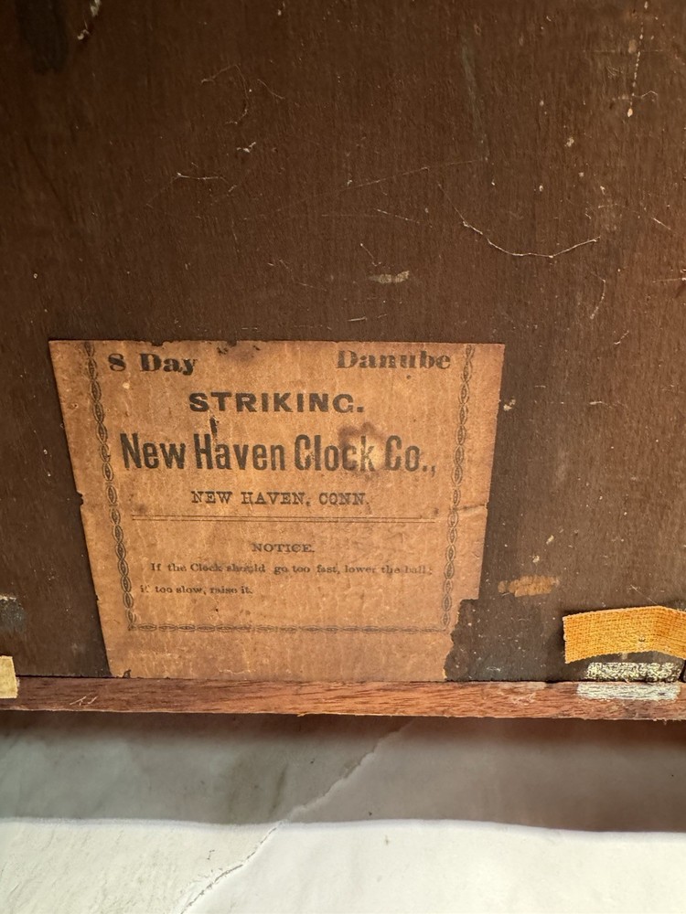 Antique New Haven Parlor/Kitchen Mantel Clock- “Danube” Model