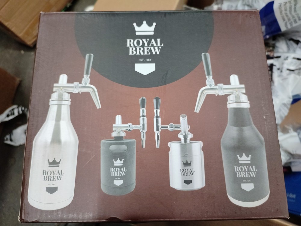 The Original Royal Brew Nitro Cold Brew Coffee Maker - Silver New