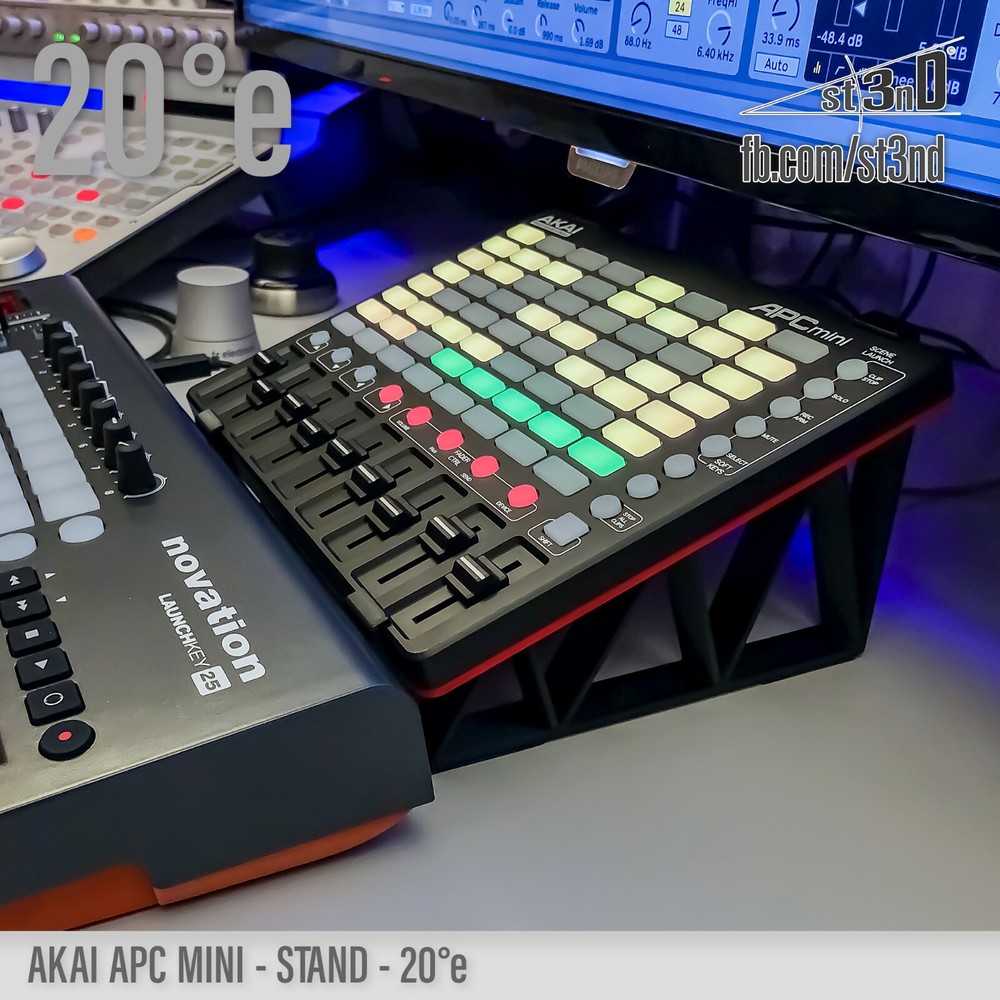 AKAI APC mini - elevated STAND - 20 deg - 3D printed - 100% Buyer Satisfaction
