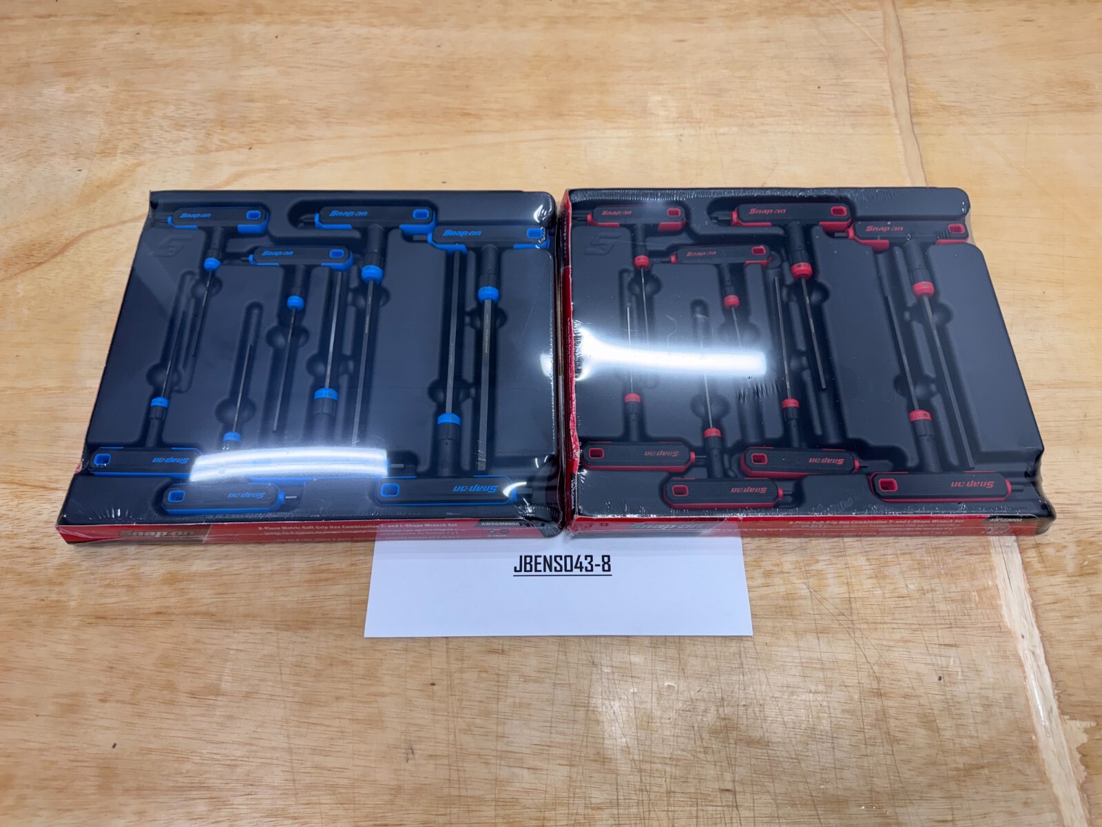 Snap-on Tools SPAIN NEW 16pc SAE / Metric T-Shaped Combo Hex Wrench Sets