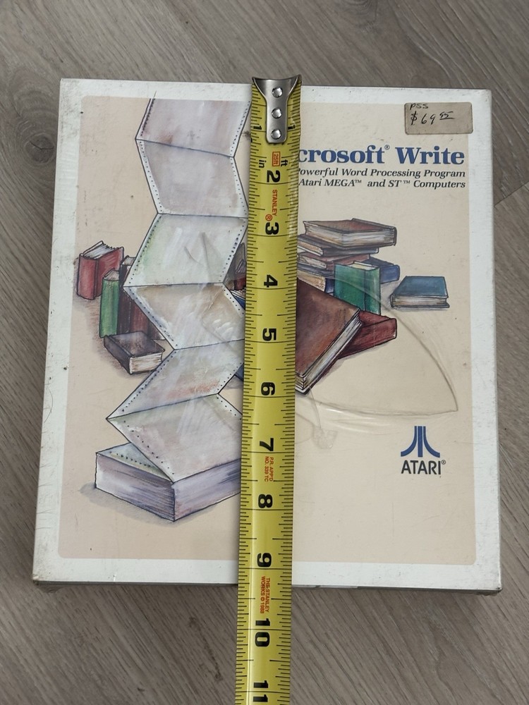NEW Microsoft Write for Atari Mega & ST Computers DS5052 — Factory Sealed — 1987