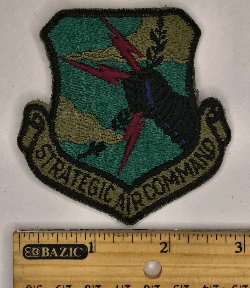 US Air Force Strategic Air Command Shoulder Patch Subdued Sew On USAF