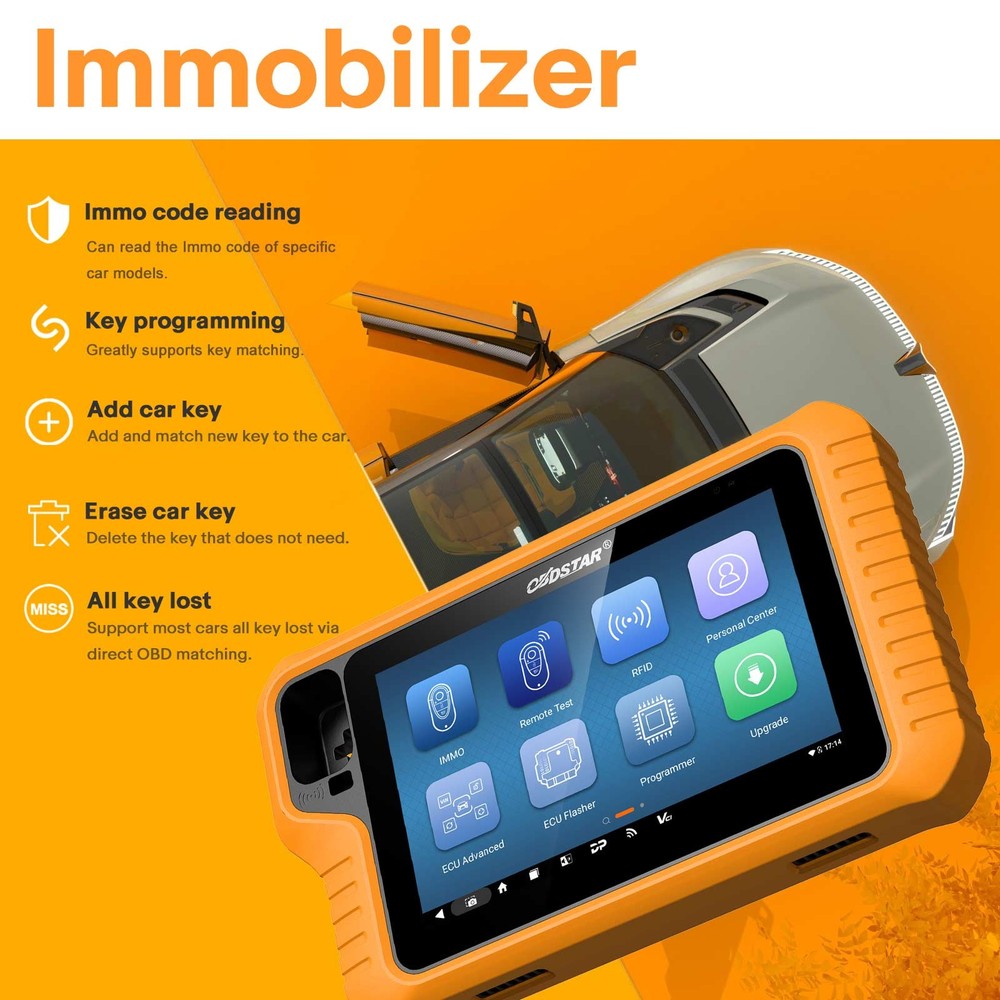 OBDSTAR X300 Classic G3 Full Version Support Cluster Calibration, E/C/U Flasher