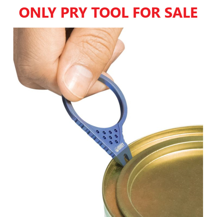 Kubey Pry Tool Blue With Finger Ring Titanium Construction Durable Lightweight