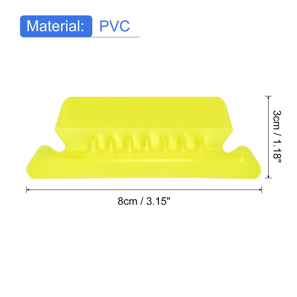 Hanging File Folder Tabs, 2 Inch File Folder Tabs and Inserts, Yellow, 100 Pcs