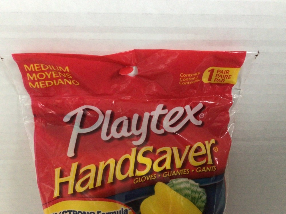 Playtex Handsaver Gloves FlexStrong Formula Yellow Medium