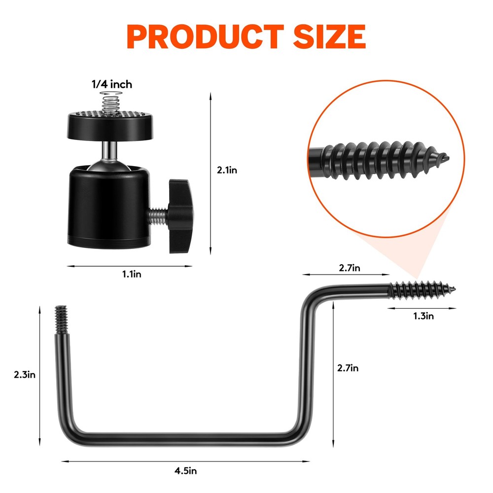 Trail Camera Tree Mount, Trail Camera Holder, Hunting Accessory, 4 Pack Track...
