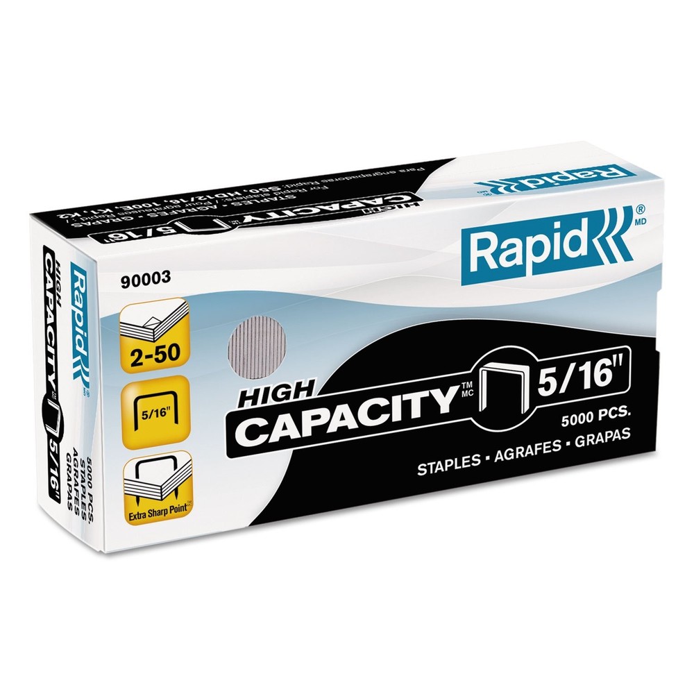 High Capacity Staples 5/16-Inch, 5000 Count for Fast Stapling Tasks