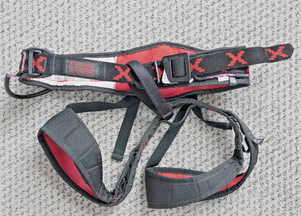 Black Diamond  "X" Climbing Harness-Black- Medium size