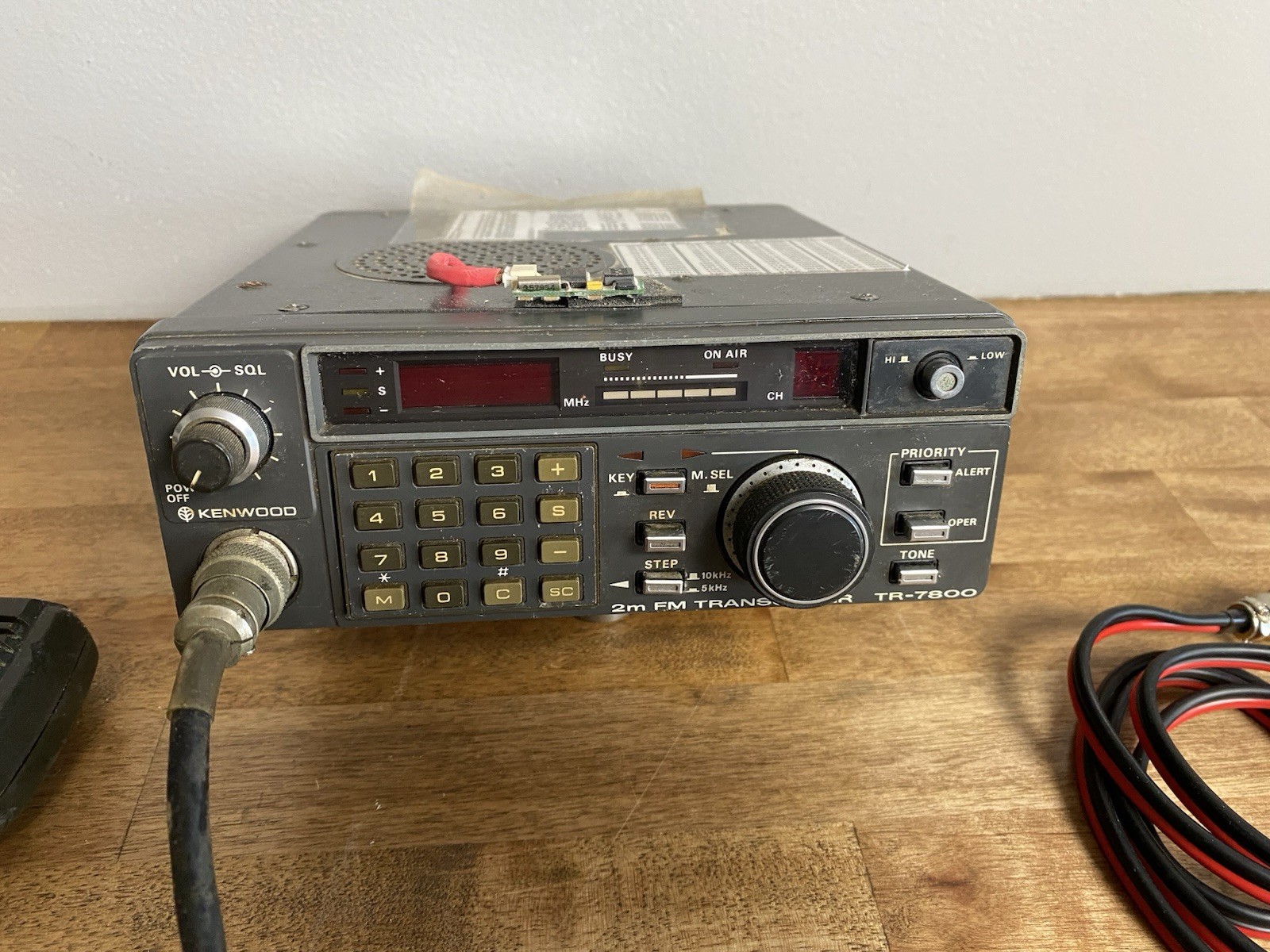 Kenwood TR-7800 2 Meter FM Transceiver Radio Original Microphone - Working