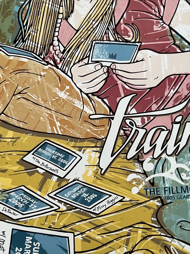 Train Mat Kearney Original Fillmore Concert Poster