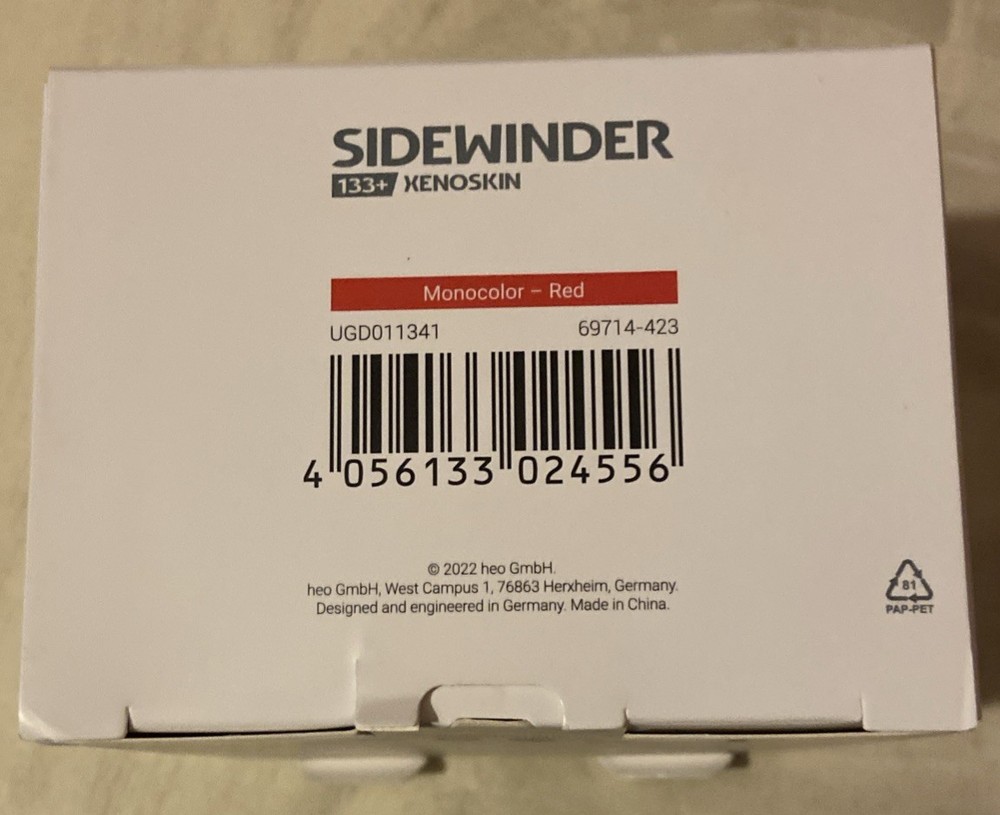 Ultimate Guard Sidewinder 133+ Monocolor Red (UGD011341) - Damaged Packaging