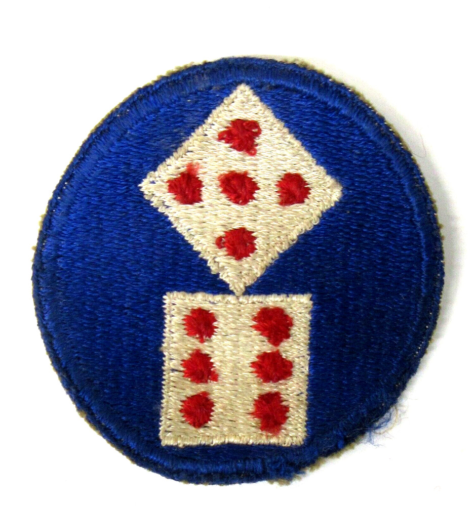 WWII 11th ARMY CORPS dice embroidered uniform Patch mb