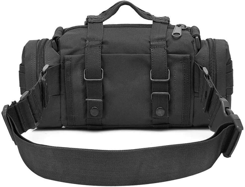 Bike Handlebar Bag Waterproof Front Storage Bag with Removable Shoulder Strap