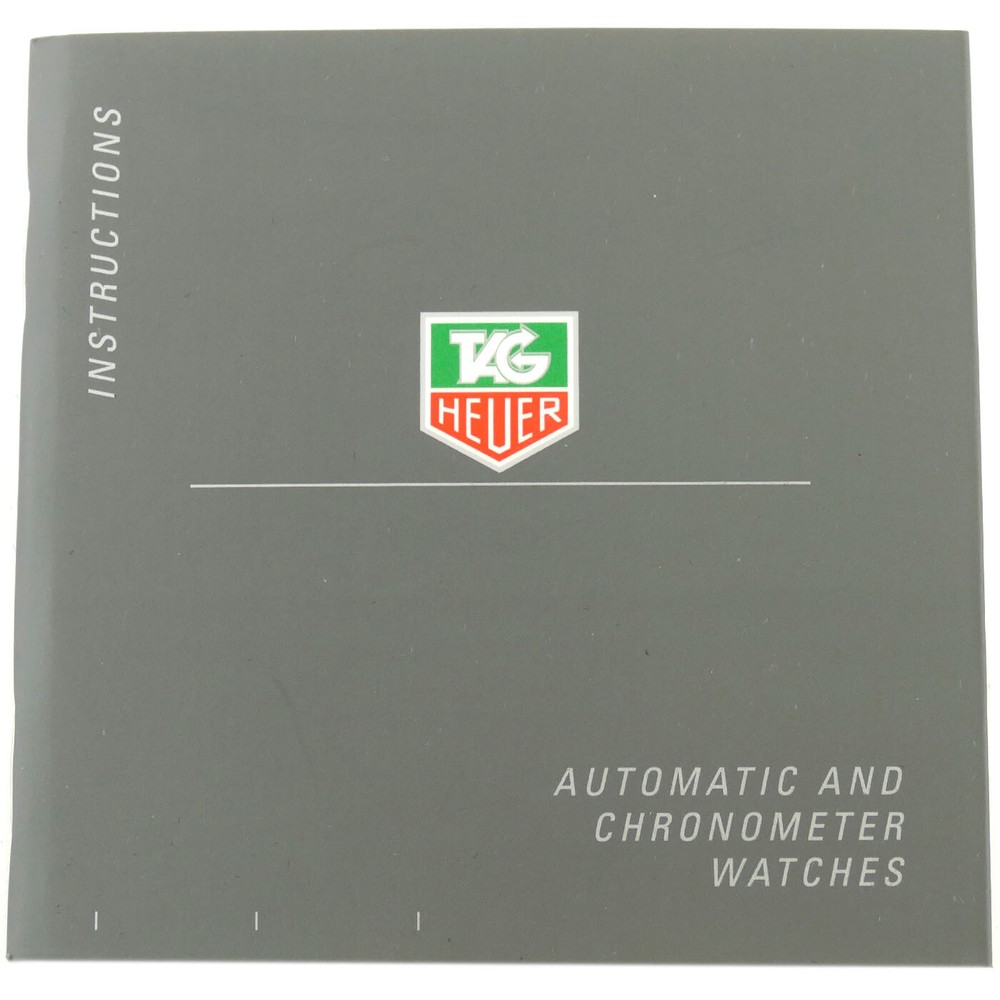 TAG HEUER AUTOMATIC AND CHRONOMETER WATCHES INSTRUCTIONS BOOKLET