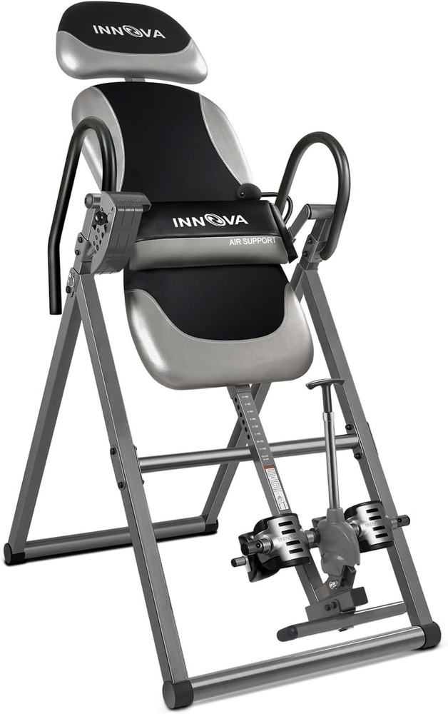Innova ITX9900 Inversion Table with Air Lumbar Support, Black/Gray