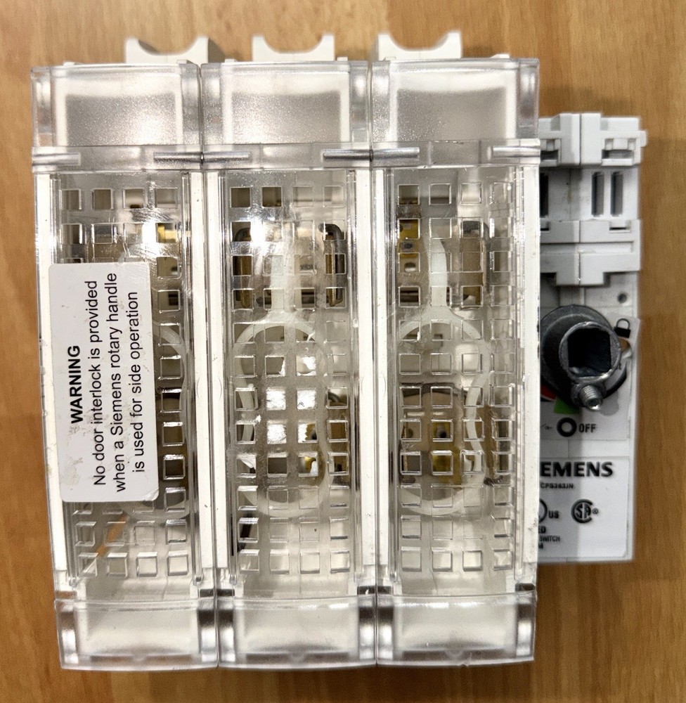 SIEMENS DISCONNECT SWITCH CFS362JN Functioning 100A 600V 3 ph