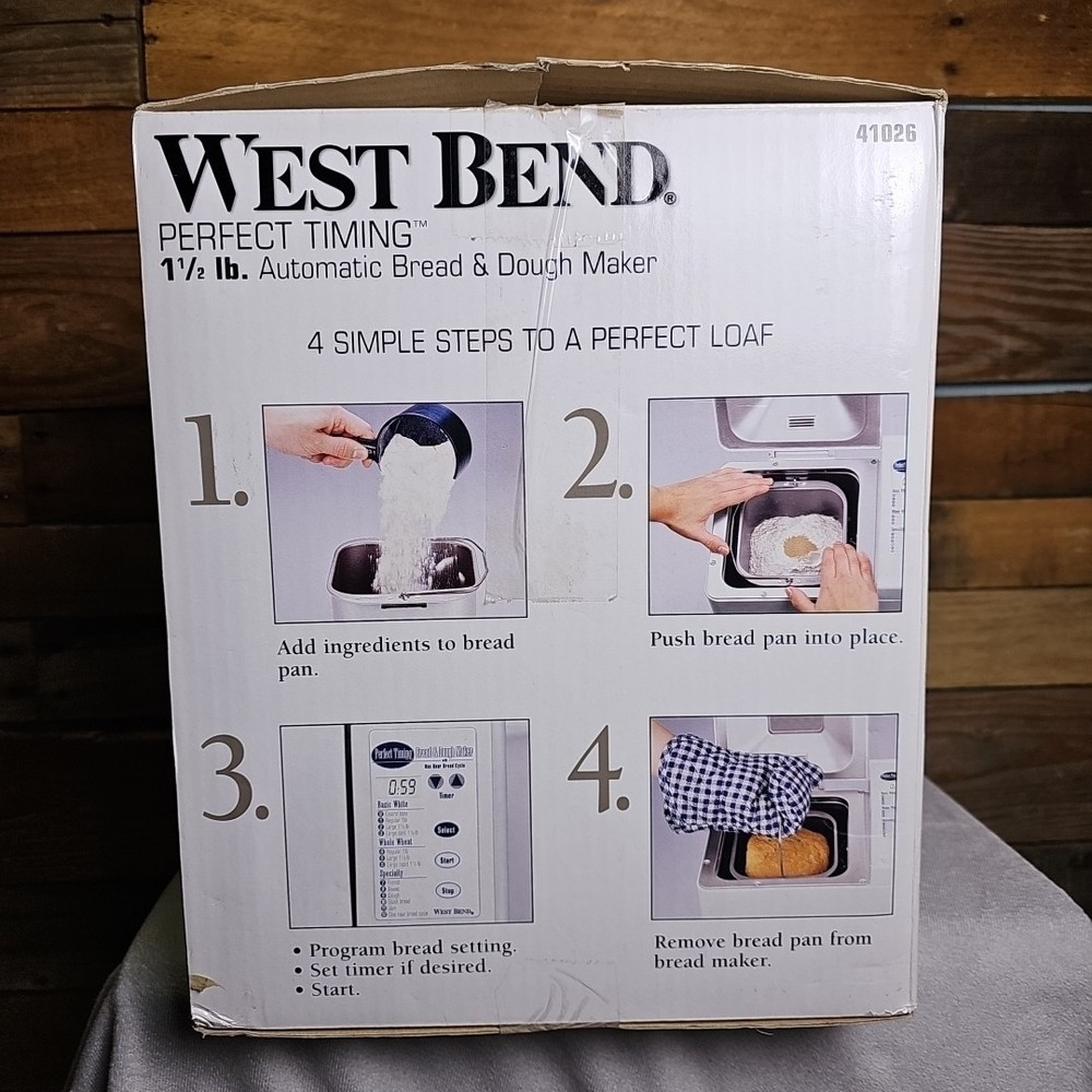 West Bend Perfect Timing Automatic Bread & Dough Maker #40126 (Open Box)