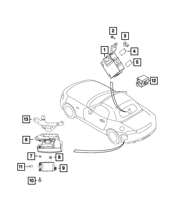 Genuine Mopar Parking Assist Module 68319011AA