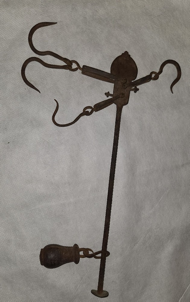 Antique Steelyard Beam Balance Scale