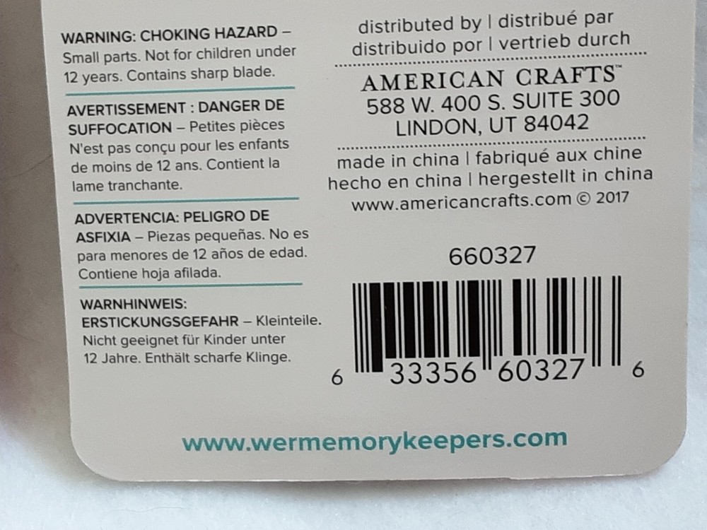 We R Memory Keepers 2 packages Circle Spin & Trim Blades 2 pack NIP