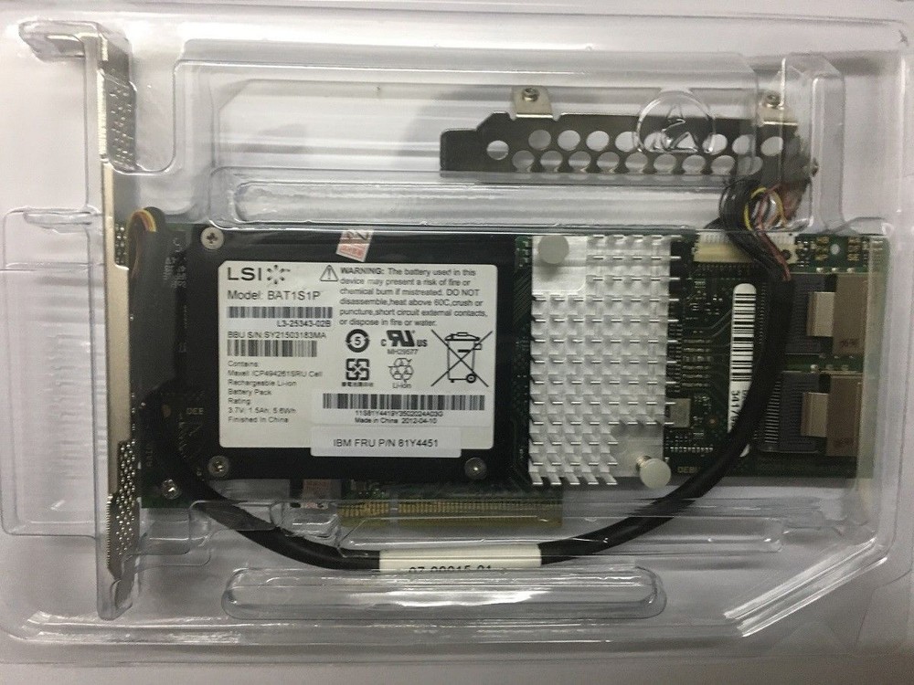 Fujitsu D2616 SATA / SAS Raid 6G 512MB cache Controller+BBU08 Battery=9260 9261