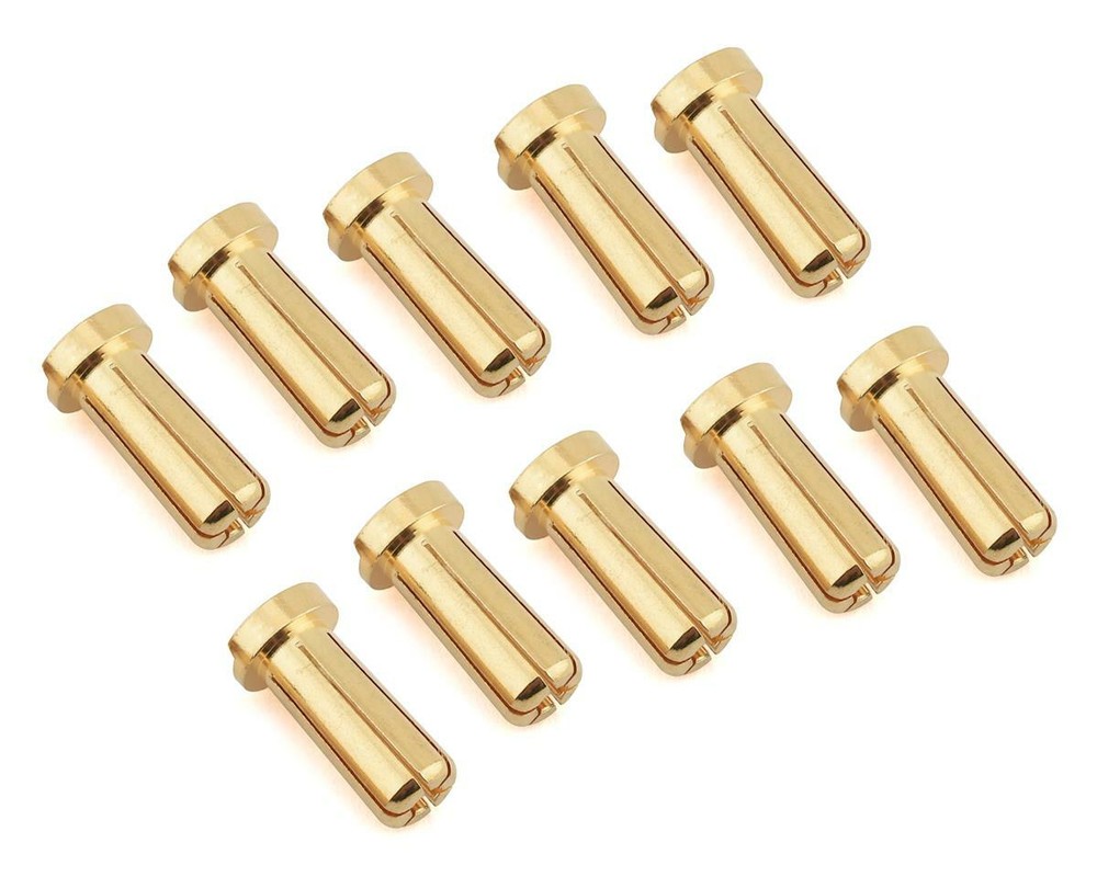 Maclan Max Current 5mm Low Profile Gold Bullet Connectors (10) [MCL4217]