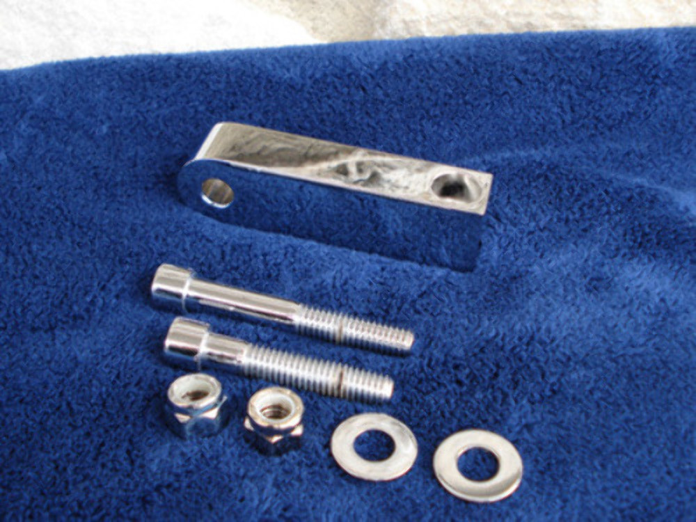 EXTENDED CHROME HEADLIGHT BRACKET FOR  HARLEY & CUSTOM CHOPPER PARTS