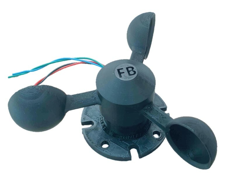 12V5A Strong Wind Speed Anemometer + Sensor Board for DIY PV Sun Tracking