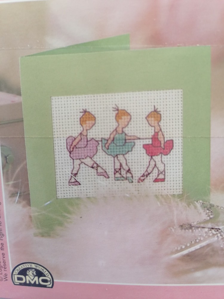 DANCING GIRLS - Counted Cross Stitch Magic Kit with Chart, DMC - from Issue 36